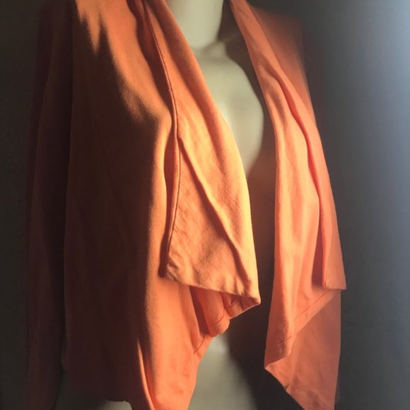 G By Giuliana Orange Cotton Summer Blazer Size 1X - Picture 2 of 9
